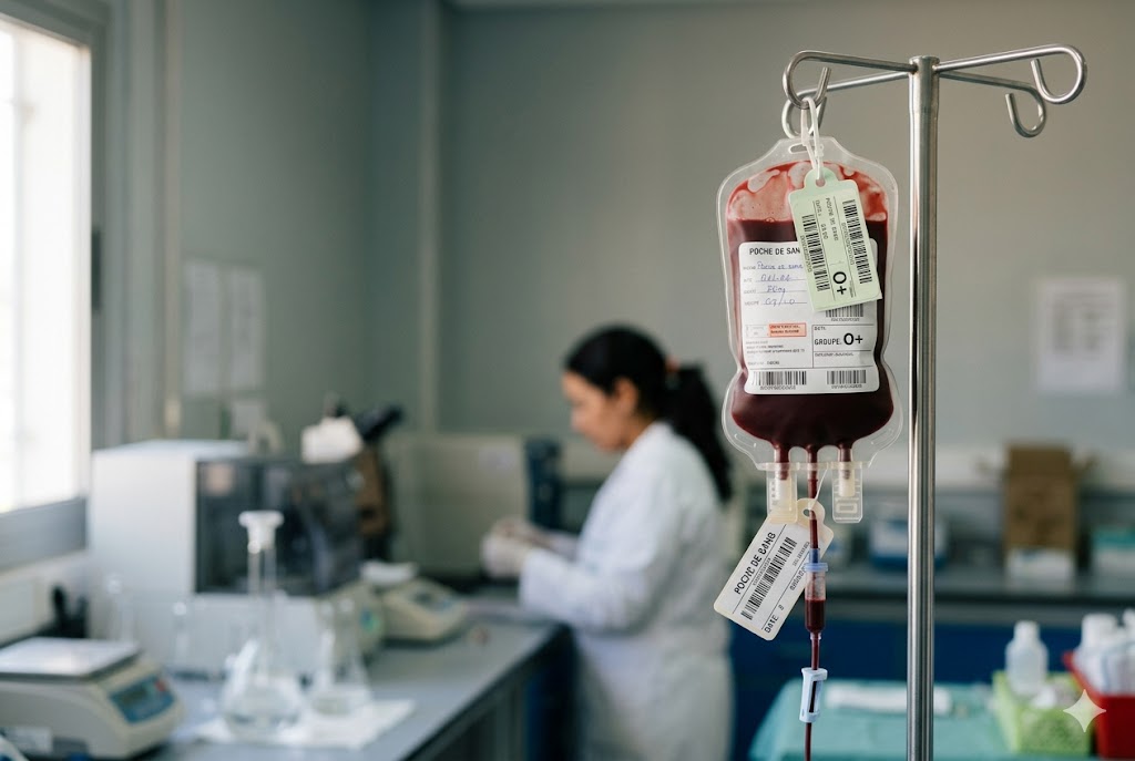 Illustration éditoriale : Hémovigilance : déclaration d'incident transfusionnel pas à pas | PRELAB